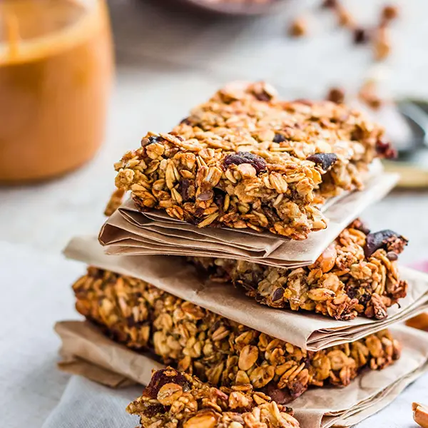 Healthy muesli snack bar